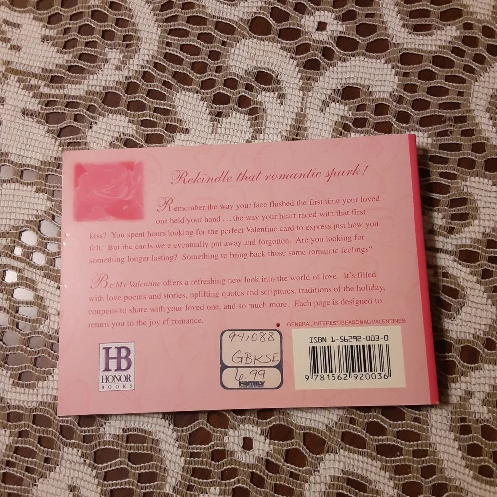 Be My Valentine Paperback Book